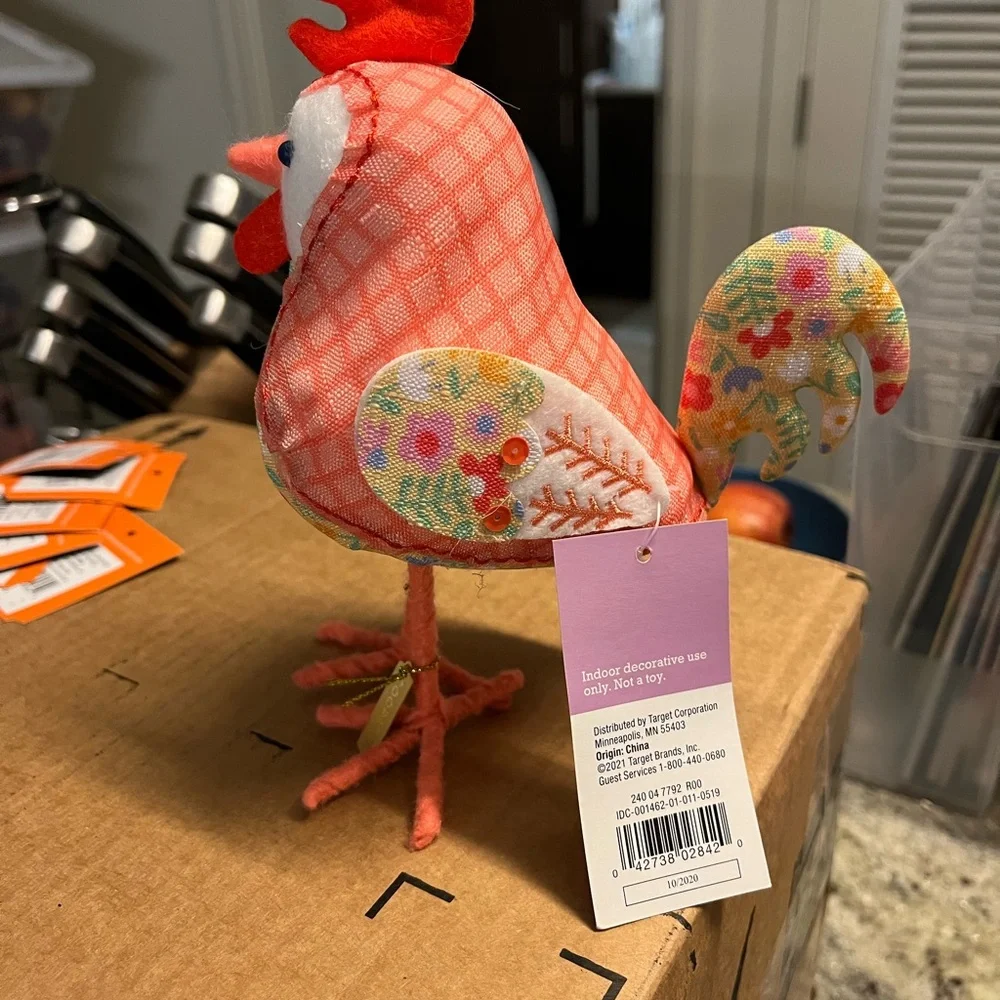 Target Pink and Green Holiday Bird Decor